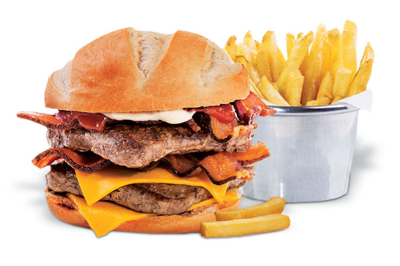 Hambúrguer quadrado Hambúrguer quadrado