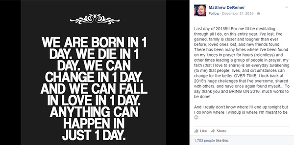 A mensagem de esperança deste jovem está viralizando após sua morte em um acidente