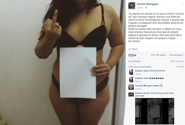 Jovem manda recado após “desafio da folha de sulfite A4″ e desabafo faz sucesso na internet