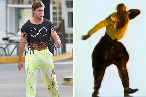 Não entendemos essa roupa do Zac Efron, então resolvemos compará-la a outras coisas