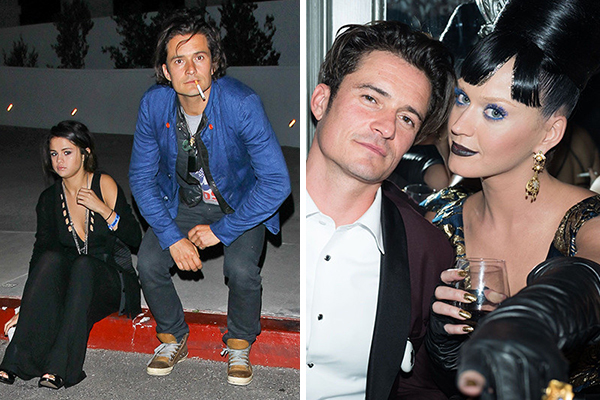 Namorado de Katy Perry, Orlando Bloom é flagrado aos beijos com Selena Gomez em Las Vegas