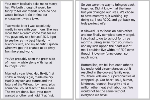 Em mensagem para filha adolescente, pai revela motivos pelos quais ama a mãe da jovem e emociona internautas