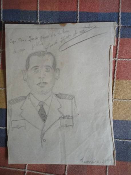 Desenho que Macalé fez para o pai