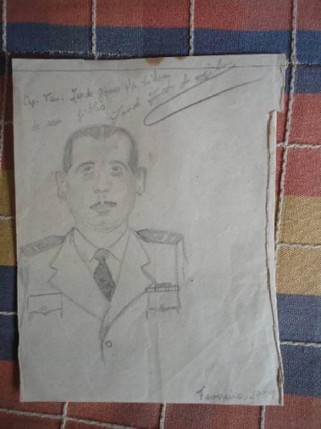 Desenho que Macalé fez para o pai Desenho que Macalé fez para o pai