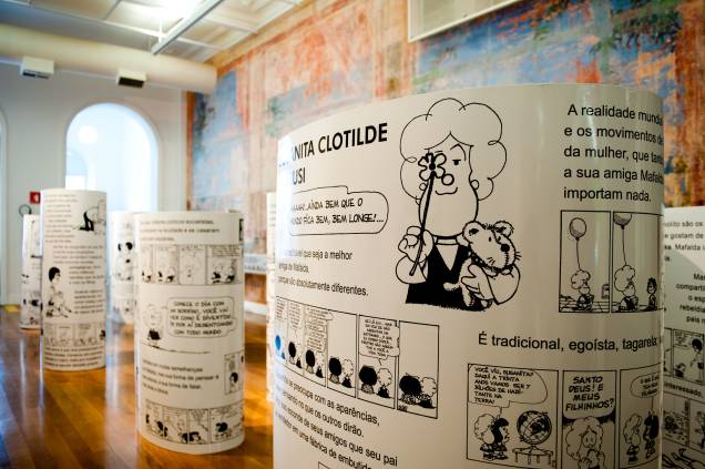 O Mundo Segundo Mafalda: os amigos da personagem são apresentados aos visitantes O Mundo Segundo Mafalda: os amigos da personagem são apresentados aos visitantes