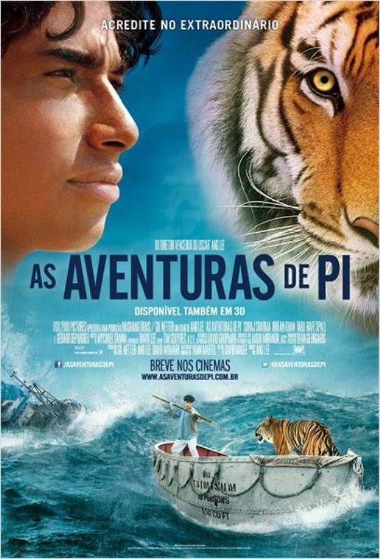 As Aventuras de PI: pôster do filme As Aventuras de PI: pôster do filme