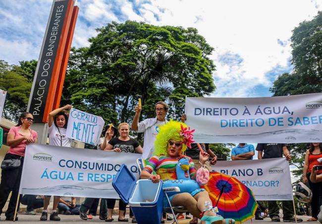 Protesto Crise hídrica Palácio dos Bandeirantes