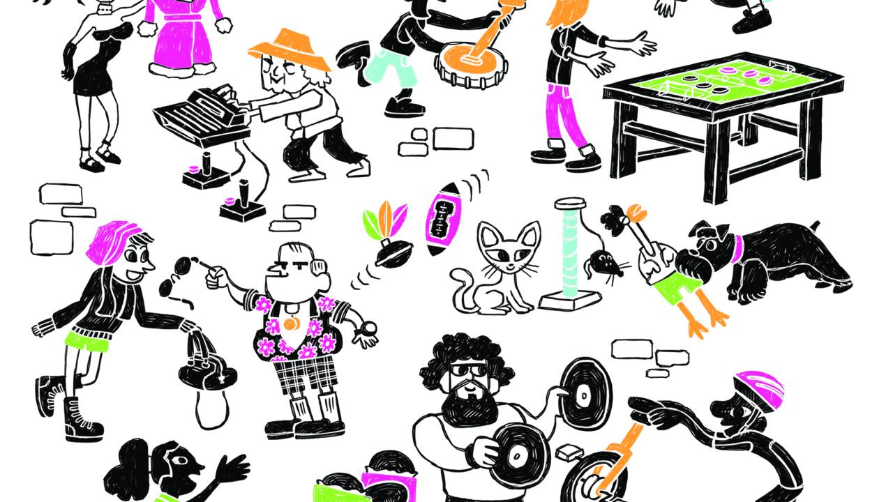 Escambo ilustração troca