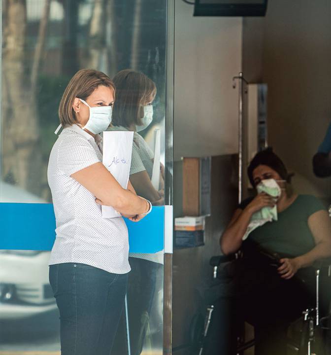 Pacientes na porta do Samaritano - Higienópolis
