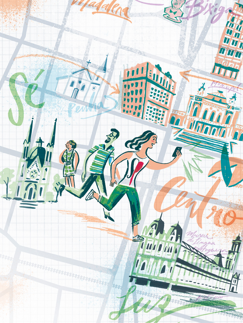 Seis roteiros para fazer a pé com setenta atrações no caminho