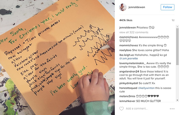 A inusitada carta para o Papai Noel que a filha de Channing Tatum escreveu está conquistando a internet