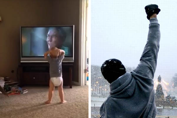 Vídeo de garotinho “treinando” com Rocky Balboa chama atenção de Sylvester Stallone