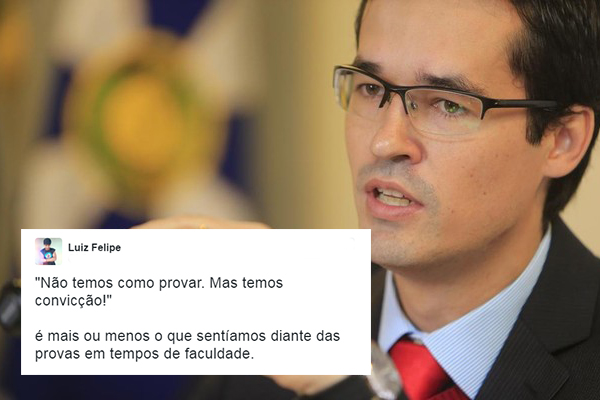 A frase “não temos provas, mas temos convicção” virou meme, mas foi dita pelo procuradores da Lava-Jato?