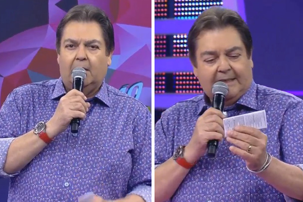 Fausto Silva comete “gafe”, manda beijo para Selena Gomez e vira piada no Twitter