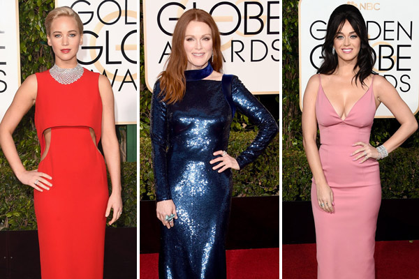 Confira detalhes de 52 vestidos usados pelas famosas no “Globo de Ouro”