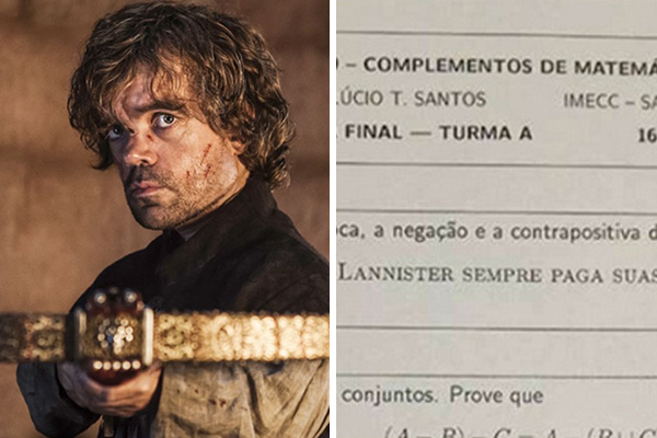 Prova da Unicamp cita “Game of Thrones” e leva fãs da série à loucura nas redes sociais