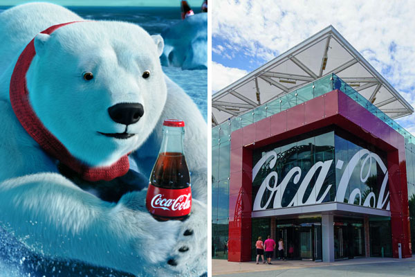 Na Walt Disney World, você pode tirar fotos e pedir autógrafos para o urso-polar da Coca-Cola