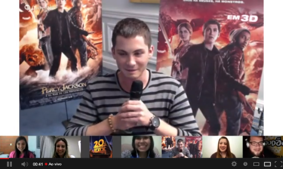 Logan Lerman, o astro de ‘Percy Jackson’, conversou com fãs brasileiros via web; veja o bate-papo