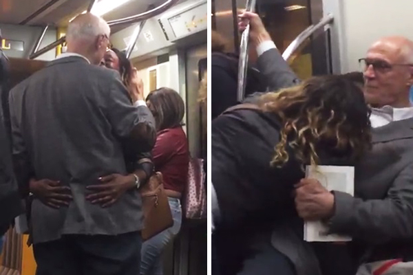 Agarrado por “fã”, Suplicy cai no metrô: “Ela exagerou no abraço”