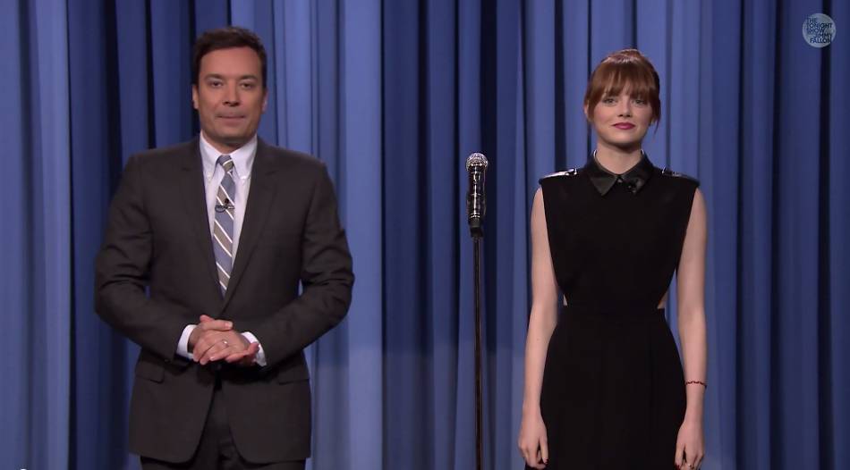 Emma Stone participa de “batalha de dublagem” em programa de televisão