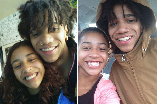 Casal comemora quatro meses de namoro com selfie, mas detalhe curioso rouba a cena no clique romântico