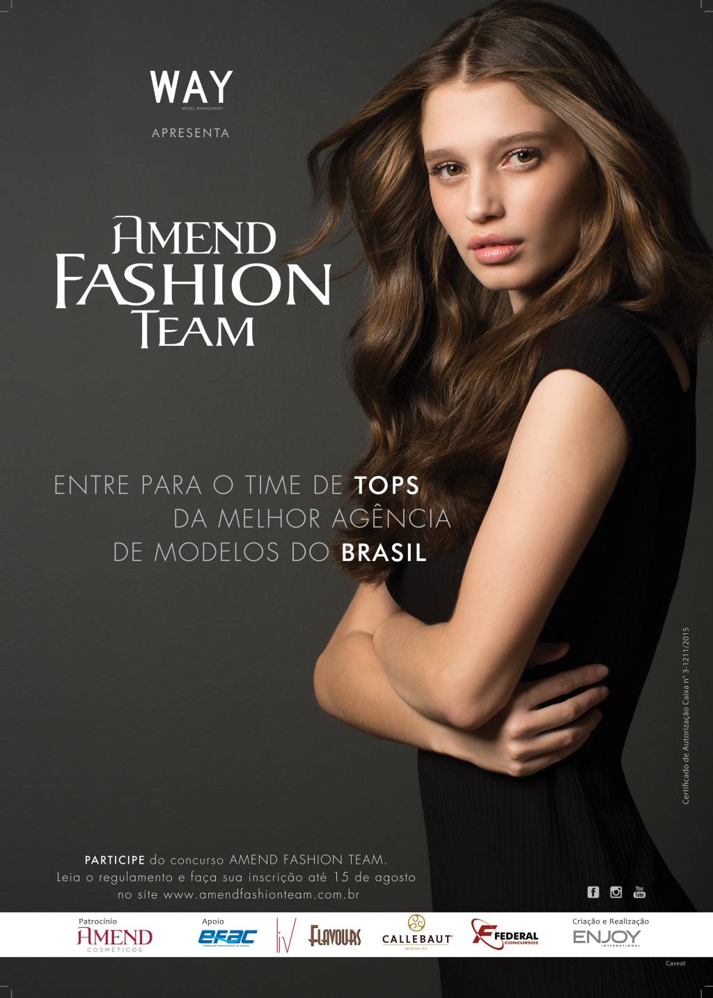 Concurso de beleza da Amend escolherá modelos new faces para integrar casting da agência Way Model