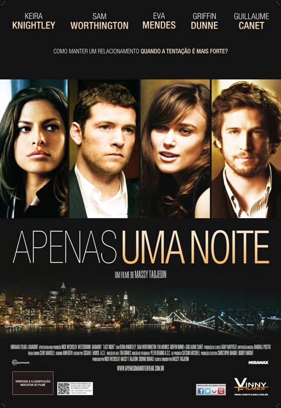 Apenas uma Noite: os atores Guillaume Canet e Keira Knightley Apenas uma Noite: os atores Guillaume Canet e Keira Knightley