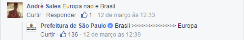 Treze respostas da Prefeitura de São Paulo aos comentários em sua página no Facebook