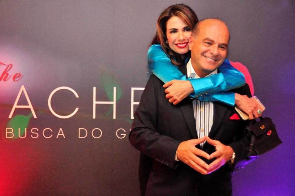 A apresentadora Luciana Gimenez e Marcelo de Carvalho, vice-presidente da RedeTV! estiveram no evento de apresentação do reality na quinta (12), no restaurante Sottovento, no Shopping Cidade Jardim