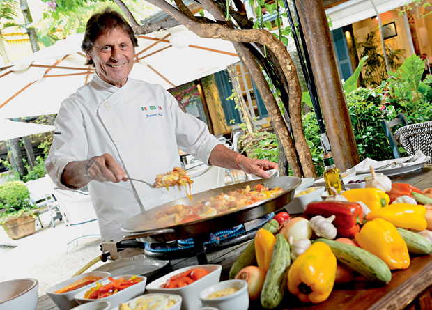 Giancarlo Bolla, do Bar des Arts: o bacalhau com pimentões Giancarlo Bolla, do Bar des Arts: o bacalhau com pimentões