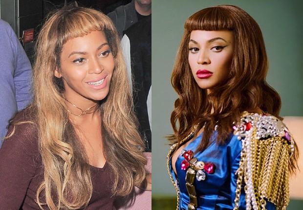 A franja de Beyoncé e outras celebridades que erraram no penteado