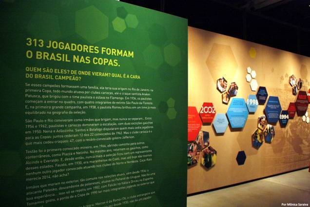 A exposição Brasil 20 Copas está em cartaz no Museu do Futebol A exposição Brasil 20 Copas está em cartaz no Museu do Futebol