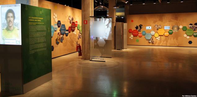 A exposição Brasil 20 Copas está em cartaz no Museu do Futebol A exposição Brasil 20 Copas está em cartaz no Museu do Futebol