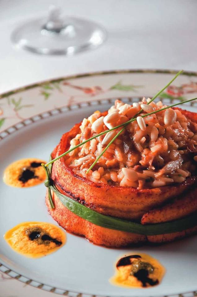 Brie Restô: novo nome do variado Babette, que faz risoto de codorna com pinhole envolto em banana-da-terra Brie Restô: novo nome do variado Babette, que faz risoto de codorna com pinhole envolto em banana-da-terra