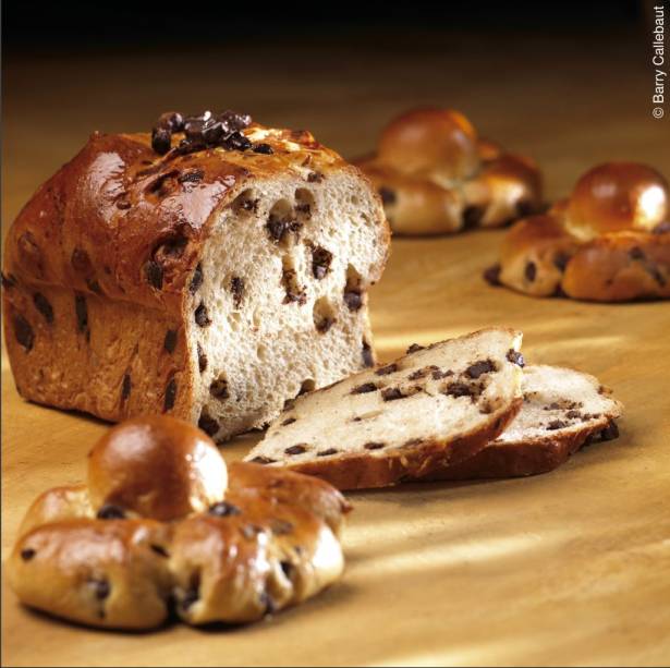 Brioche com chocolate