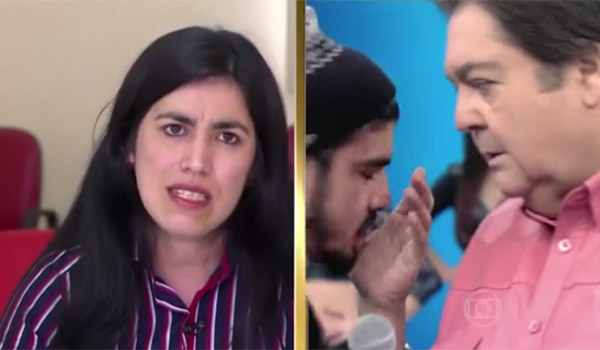 Quadro de Faustão com Caio Castro surpreende internautas