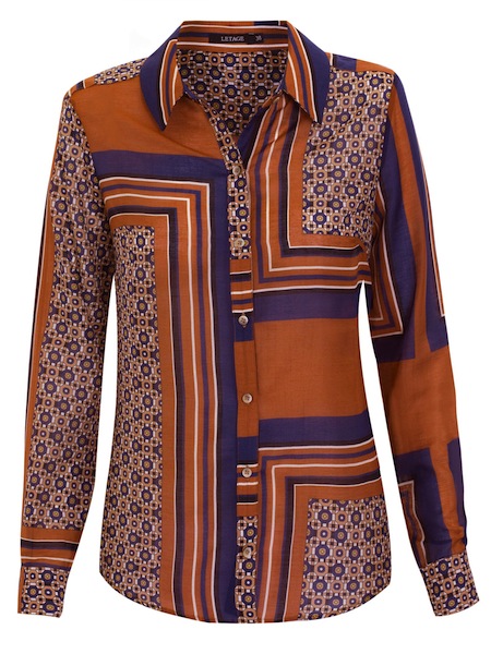 Camisa de seda Soraia baixou para R$ 149,70 Camisa de seda Soraia baixou para R$ 149,70