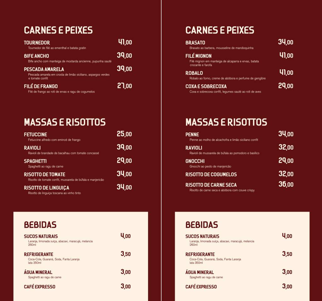 Cardápios do Eat… Empório Restaurante