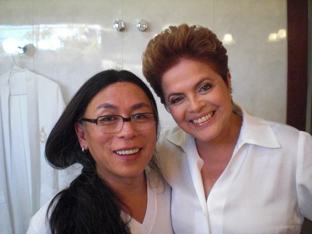 Data da foto: 2010
Celso Kamura e Dilma Rousseff, presidente eleita do Brasil.