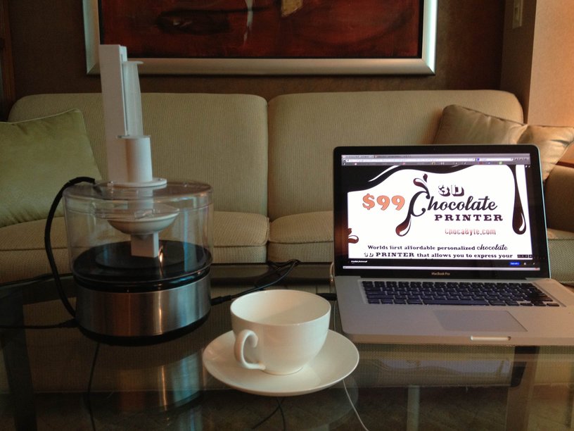 Conheça a ChocaByte, impressora 3D de chocolate