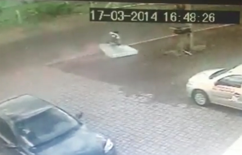 Ciclista é atropelado por um colchão (!) no Paraná; assista