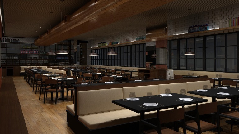 Vista do sal&atilde;o: ambiente informal