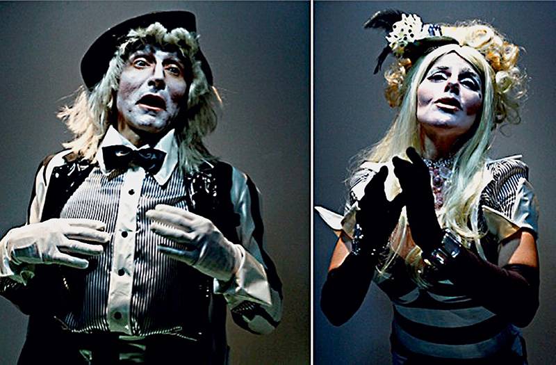 Nelson Diniz e Liane Venturella: personagens presos em caixas Nelson Diniz e Liane Venturella: personagens presos em caixas