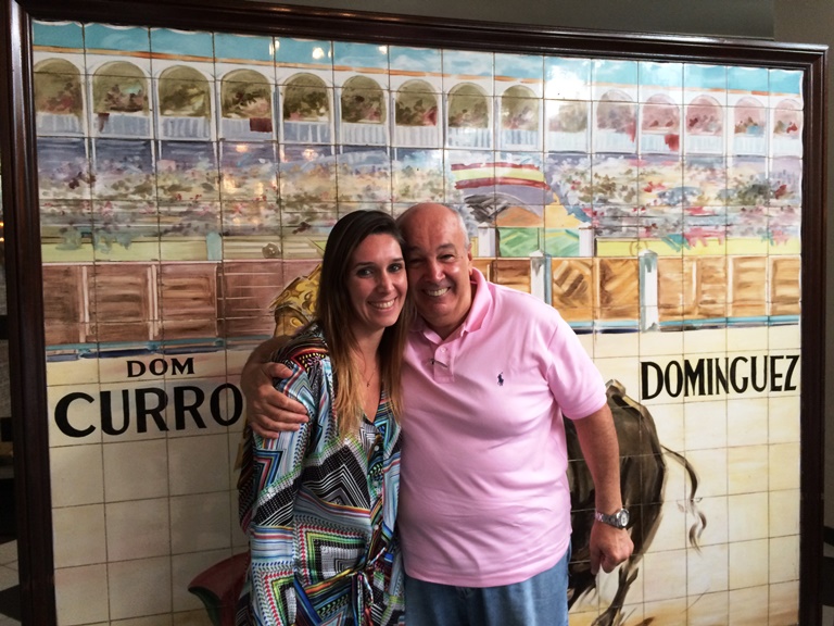 Sabrina com o pai, José Maria Rios: terceira geração de uma mesma família (Foto: Arnaldo Lorençato)