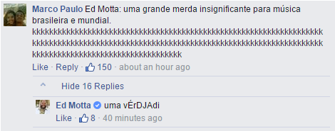 Antes de turnê na Europa, Ed Motta critica fãs brasileiros “simplórios” e provoca polêmica no Facebook