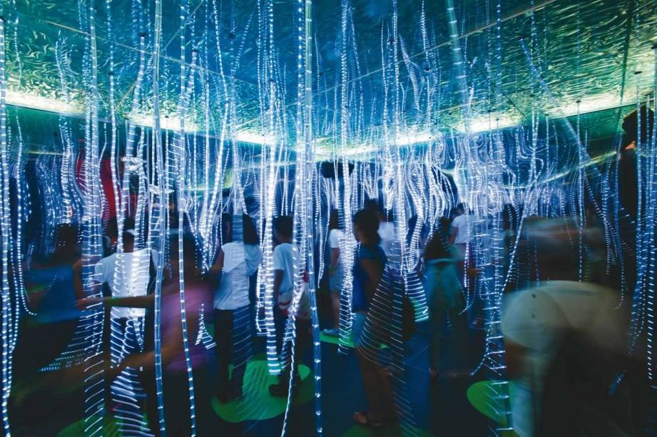 Uma das instalações da mostra Energia: diversão e aprendizado Uma das instalações da mostra Energia: diversão e aprendizado