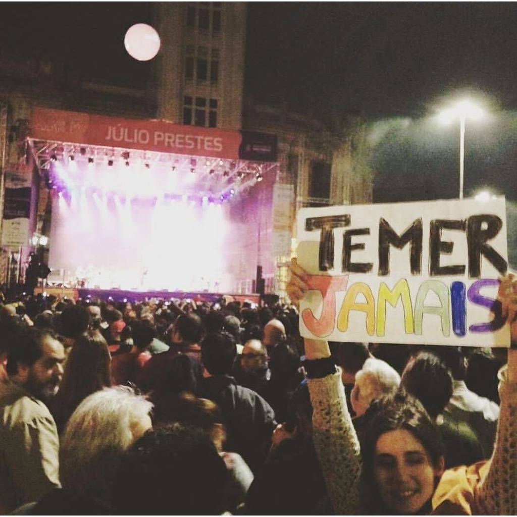Gritos de “Fora, Temer” marcam shows da Virada Cultural
