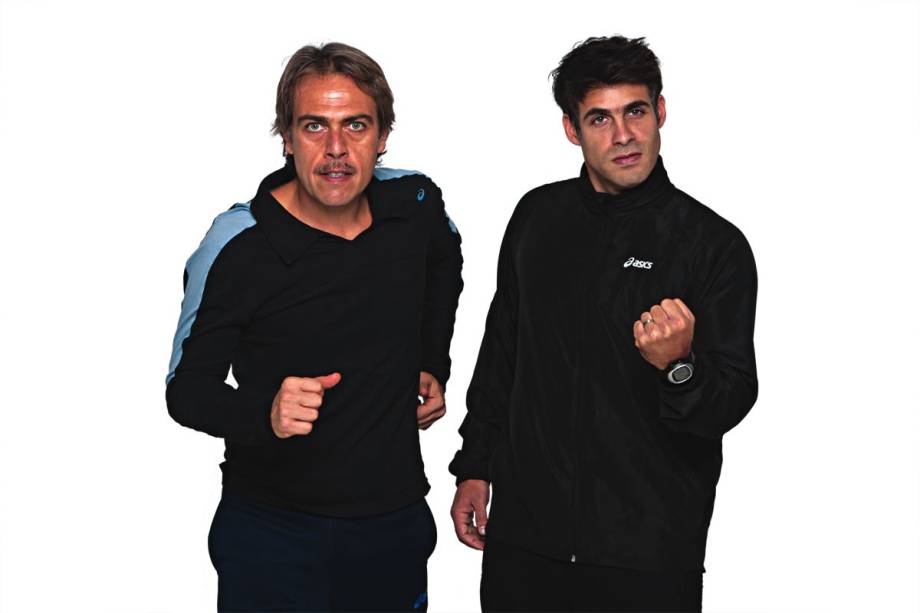 Anderson Muller e Raoni Carneiro em Maratona de Nova York: sintonia no palco Anderson Muller e Raoni Carneiro em Maratona de Nova York: sintonia no palco