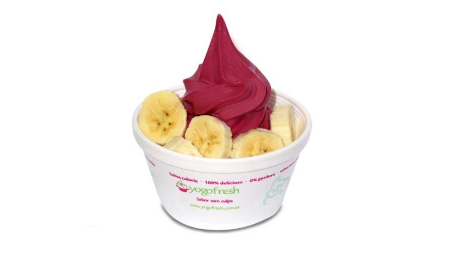 Frozen de açaí com banana Frozen de açaí com banana