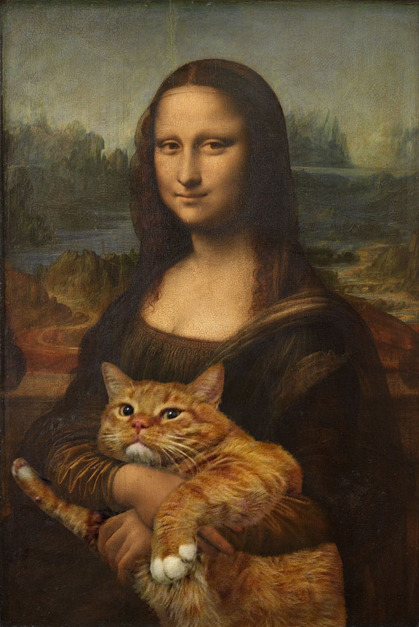 Fat Cat Art: um gato gordo laranja invade pinturas famosas com seu charme